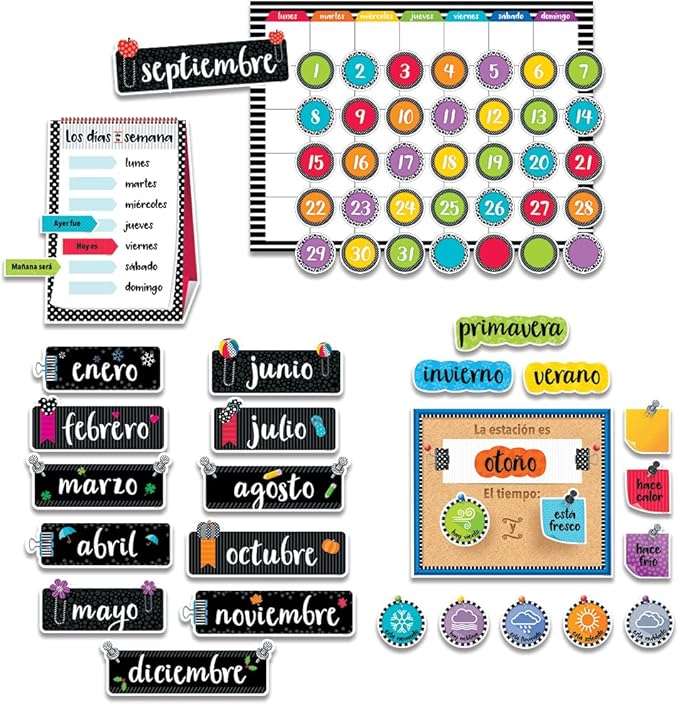 Creative Teaching Press Spanish Calendar Bulletin Board Set (8474)