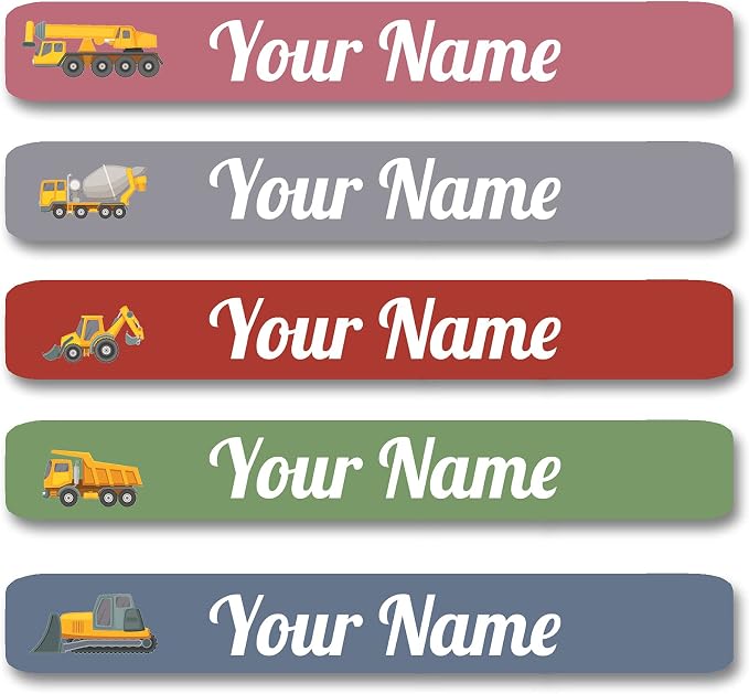 100 Pcs Personalized Labels for Kids School Supplies Waterproof, Custom Name Stickers Kids Labels for Travel, Daycare, Stationery