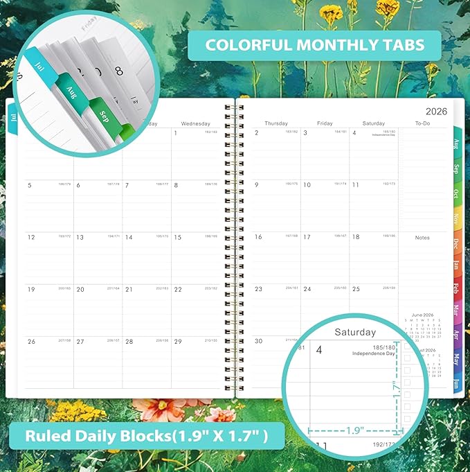 Planner 2026-2027 - 2026-2027 Planner Weekly and Monthly from Jul. 2026 - Jun. 2027, 9" x 11", 2026-2027 Weekly and Monthly with Monthly Tabs, Reference 2026-2027 Calendar
