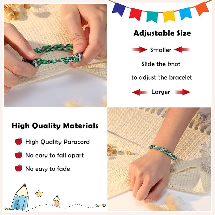 PINKDODO First Day of School Bracelet Back to School Gifts Mommy and Me Bracelets Mother Son Bracelet