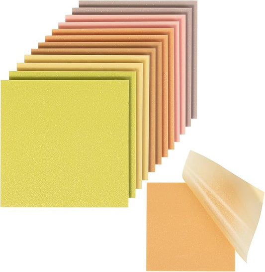 Mr. Pen- Transparent Glitter Sticky Notes, 3”x3”, 12 Pads, 600 Sheets, Glitter Transparent Note Pads, Self-Stick Bible Journaling Sticky Note for Women, Bible Journaling Supplies