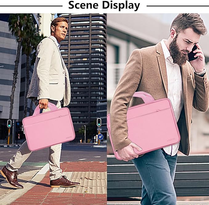Hseok Laptop Sleeve 13-14 Inch Case Briefcase Compatible with MacBook Neo Pro 14 M5/M4/M3/M2/M1, All Models 13.3 Mac Air/Pro, XPS 13 14, Most Popular 13"-14" Notebooks,P01K01