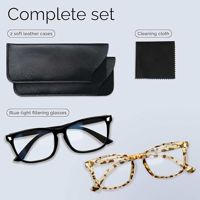 livho High Tech Blue Light Glasses - Advanced Blue Light Blocking Computer Glasses - Screen Fatigue & UV Protection