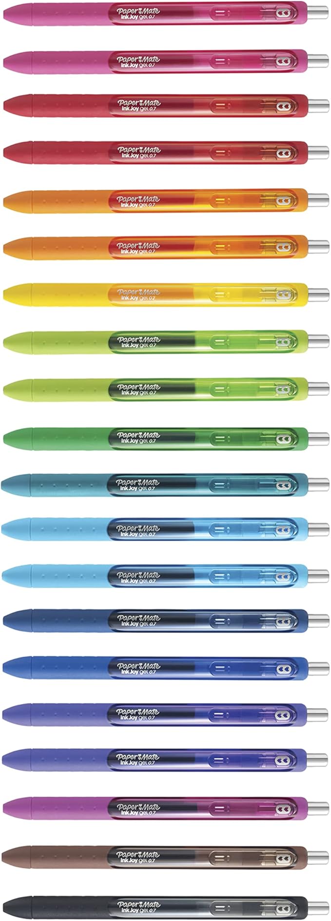 Paper Mate InkJoy Gel Pens,Medium Point (0.7mm),Assorted Colors,- Back to School Supplies,Teacher Essentials,Journaling,Writing,Note-Taking,20 Count (Pack of 12)