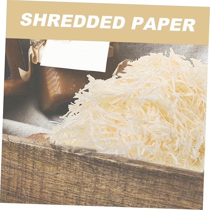 BCOATH Natural Paper Shred Filler for Boxes and Basket Filling Lightweight Recyclable Box Stuffing for Party Favor Packaging Easter Wedding and Festival Decoration