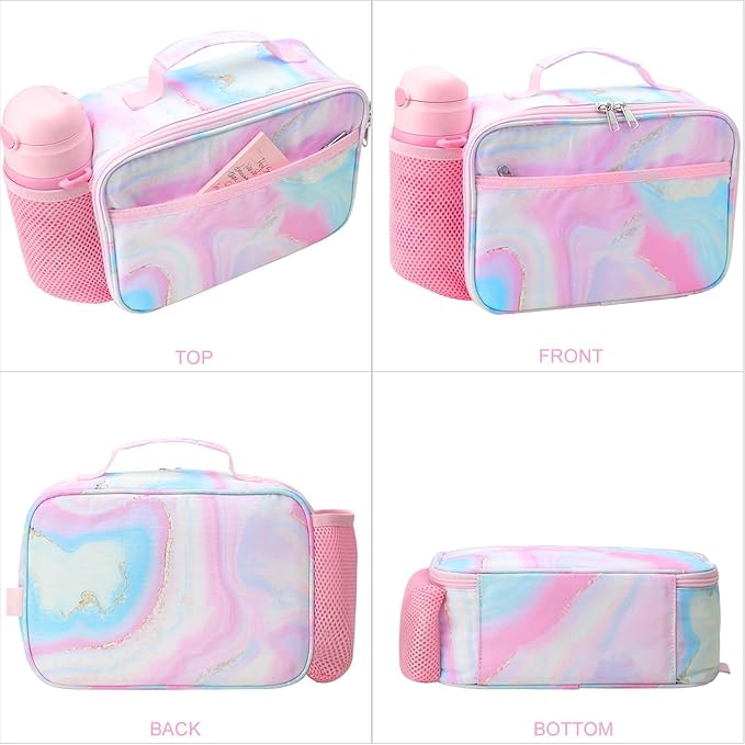 RHCPFOVR Kids Lunch Bag - Insulated Lunch Box for Boys Girls,Washable Lunch Bag and Reusable Toddler Leak-proof Lunchbox for School and Daycare