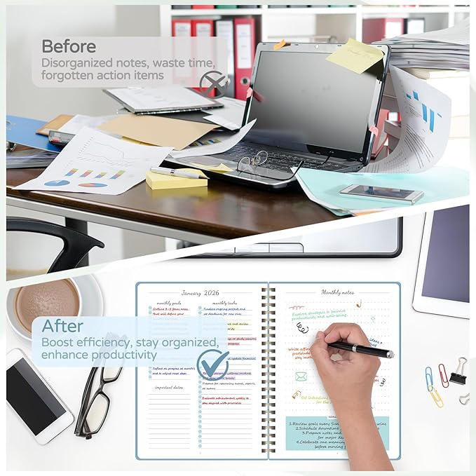 Monthly Planner 2026-2027, 2 Year Calendar 2026-2027 (Jan 2026 - Dec 2027), 7" x 10", 26-27 Monthly Calendar Planner, 24-Month Planning Book for Home School Office Supplies