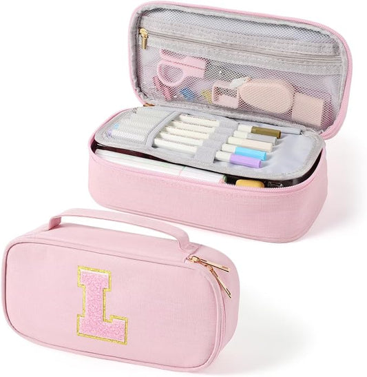 YOOLIFE Birthday Gifts for 3 4 5 6 7 8 9 10 11 12 13 Year Old Girls, Gifts for Teen Girls Kids, Pink Pencil Case for Girl, L (Pink)