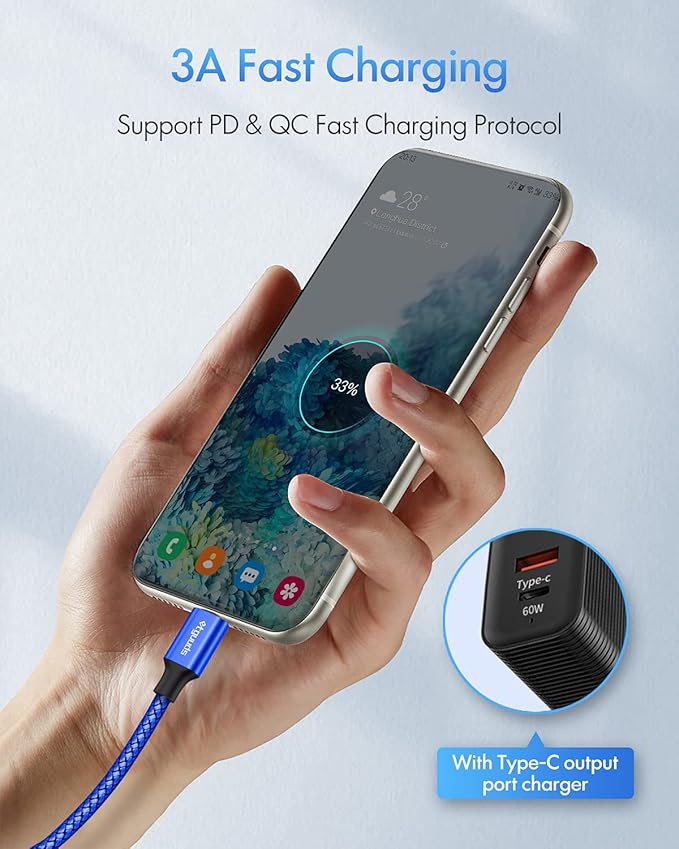 etguuds USB C to USB C Cable 3ft, 2-Pack 60W USBC to USBC Cord, Type C to C Charger Cable Fast Charging for iPhone 17 16 15 Pro Max Plus Air, Samsung Galaxy S25 S24 S23, for MacBook/iPad, Pixel