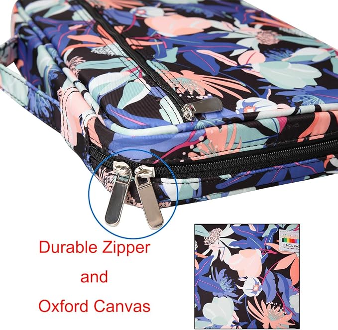 Coloring Pencil Case 220 Slots Pencils/Gel Pens Organizer Waterproof Travel Case Zipper Carrying Portable Pencil Markers Pen Holder Bag for Painter Writers