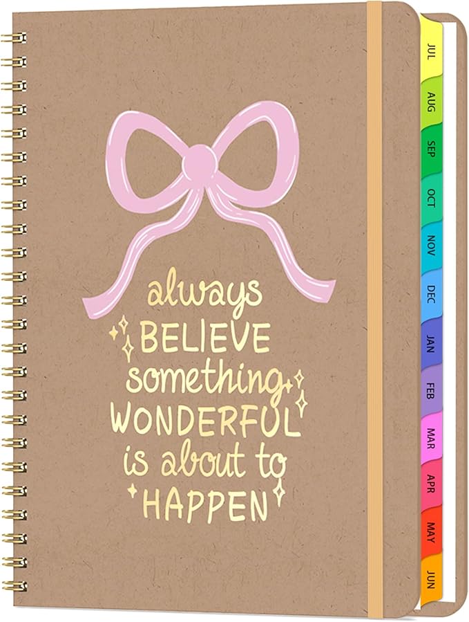 Academic Planner 2026–2027, Weekly & Monthly Calendar Planner, July 2026 – July 2027, Hardcover A5 (6.3" x 8.5") Agenda with Tabs, School Planner for Students & Teachers, Doodle Kraft