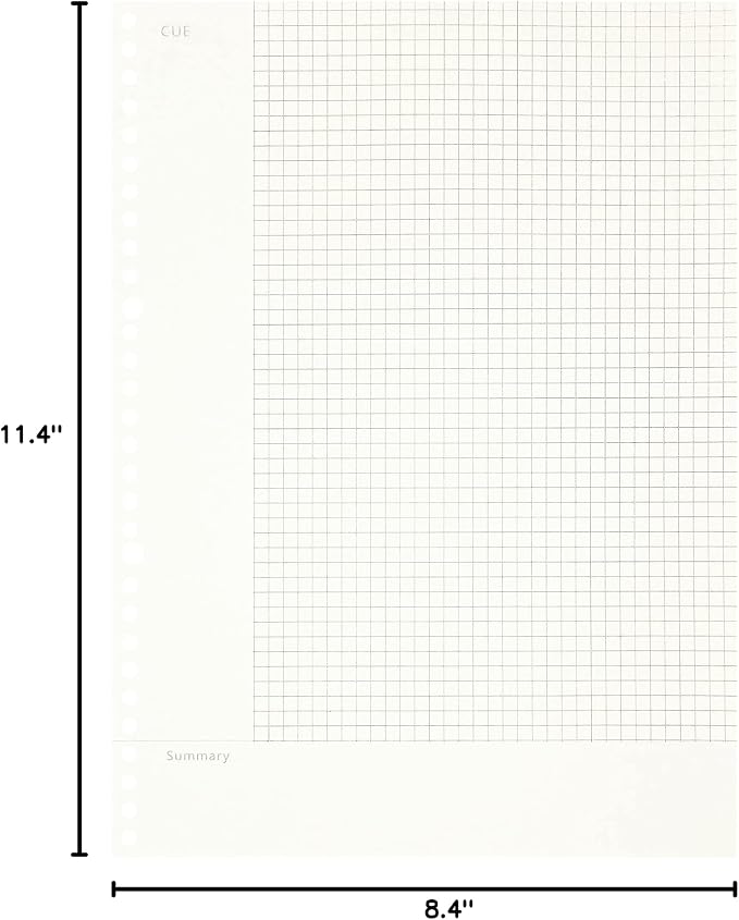 Zelten 2 Pack A4 120 Sheets/240 Pages Connell Loose Leaf Punched Paper Refills Paper for 30 Hole Binder Personal Organizer Diary Notebook Refillable Planner