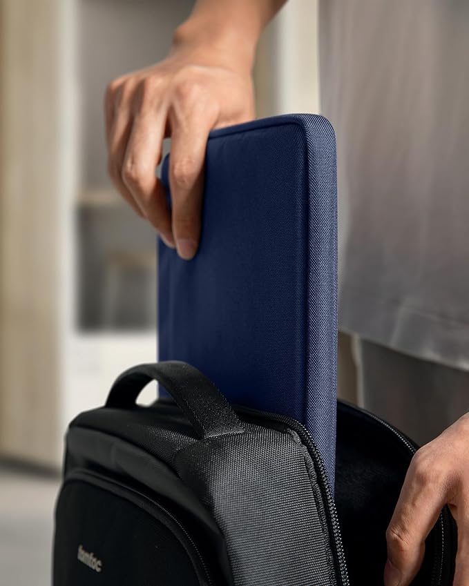 tomtoc Slim Laptop Sleeve for 13.5-14.3 Lenovo, HP, ASUS, Dell, Acer Laptop Notebook, Vivobook/Zenbook 14, Water-Resistant Protective Case for 13.8 Inch Surface
