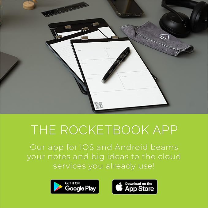 Rocketbook Orbit Executive Page Pack - Smart Reusable Legal Pad - Lined