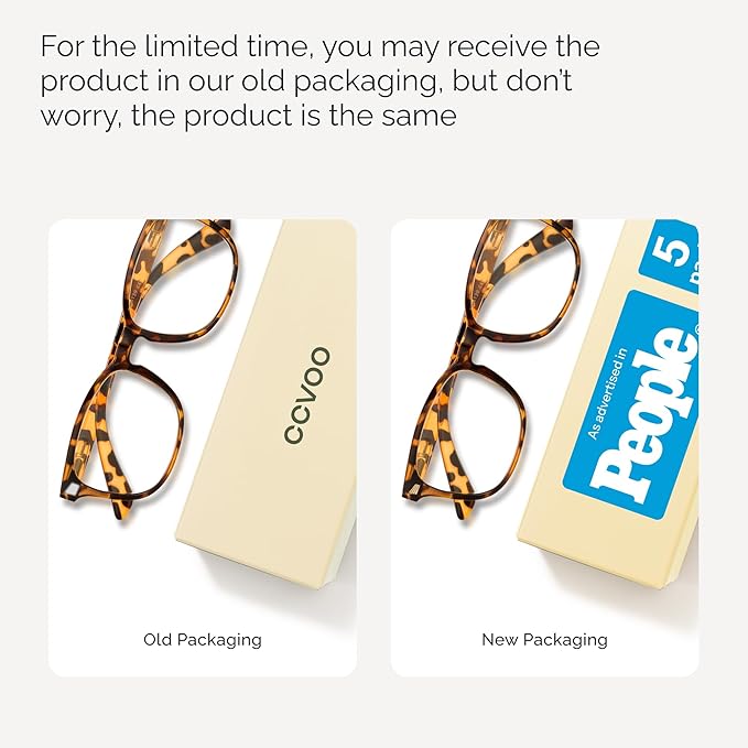 CCVOO 1.75 Reading Glasses for Women, Eye Glasses, Blue Light Readers, Cheaters