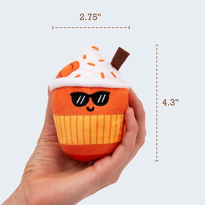 Emotional Support Lattes by Relatable, Soft & Cuddly Fall Plushies for Love Ones of All Ages, The Perfect Fall Gifts for Back to School, and Teacher Desk Buddy, Includes 5 Latte Plushies with Basket