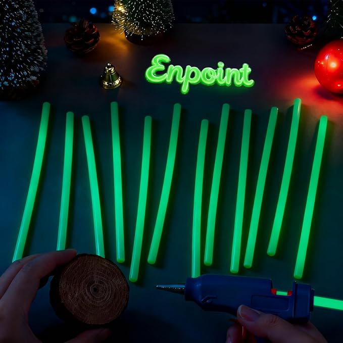 Glow in the Dark Glue Sticks, 0.27"x8" Bulk Glue Sticks for Car Dent Repair Handmade DIY Art Craft Home Office Project Craftwork Fix & Repairs, 72 Pack