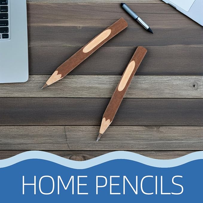 Hemoton 10pcs Wooden Ballpoint Pens 13cm Natural Tree Bark Texture Biodegradable Portable Writing Tools for Office School Daily Use