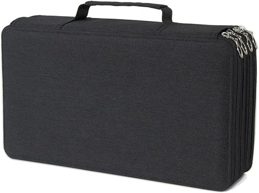 YOUNGCOL Colored Pencil Case Color Pencil Organizer Storage Large Capacity Pencil Case (Black, 300 Capacity)