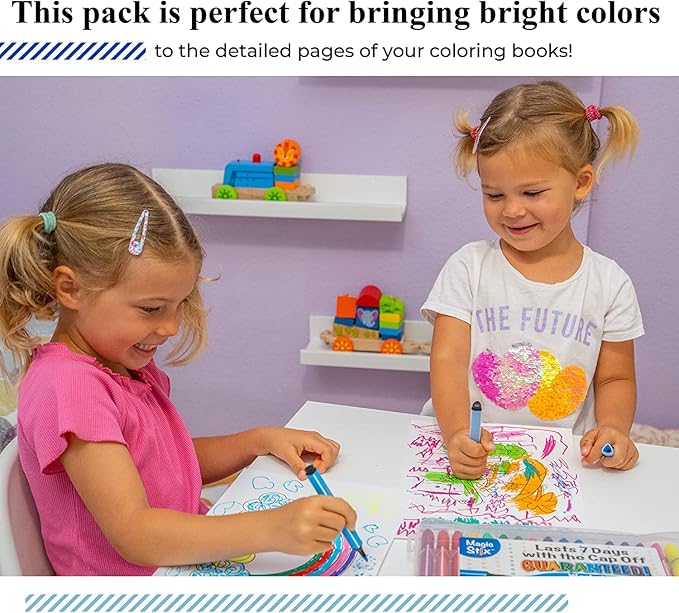 The Pencil Grip Magic Tri Stix Markers 12 colors TPG-395 Class Pack (Pack of 48)