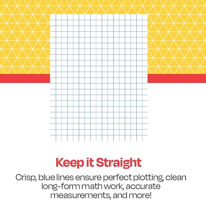 School Smart Graph Paper, 8-1/2 x 11 Inches, 1/10 Inch Ruling, White, 500 Sheets