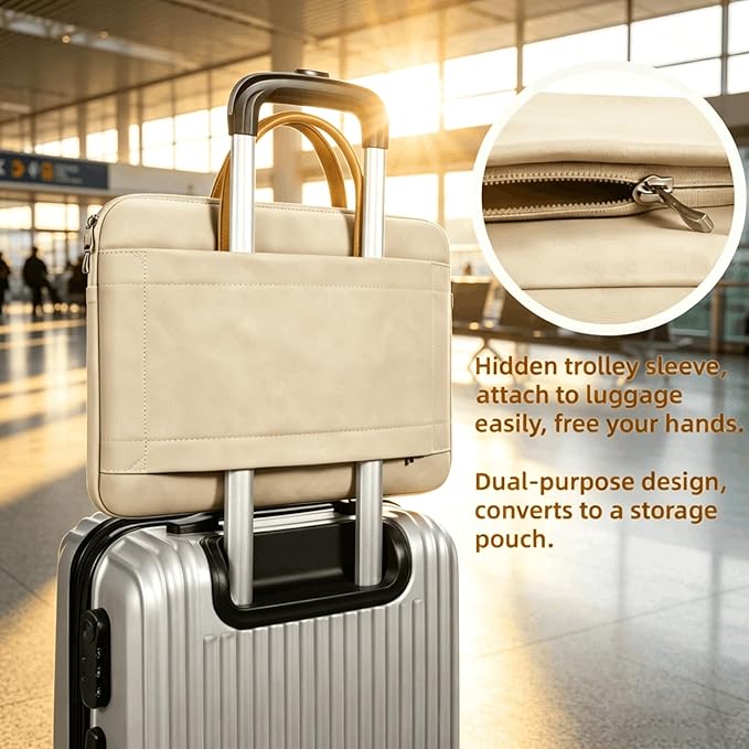 14 15 Inch Laptop Case Sleeve with Handle, Waterproof Laptop Carrying Cover, 360° Shockproof Protective Computer Bag Compatible with 14 15 Inch HP Macbook Lenovo Dell ASUS Acer