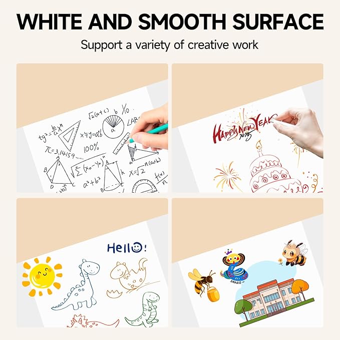 EARTHSON 3 Pack Trifold Presentation Board, 24" x 16" Portable Poster Board, White Corrugated Display Board for School, Business Projects, Event Displays, Science Fairs