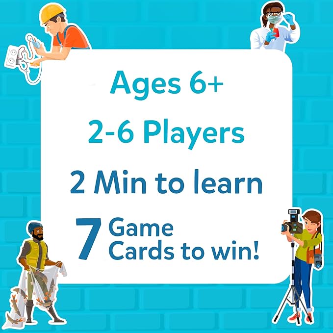 Skillmatics Guess in 10 Professions, Perfect for Boys, Girls, Kids & Families Who Love Card Games, Educational Toys, Gifts for Ages 6, 7, 8, 9 and Up