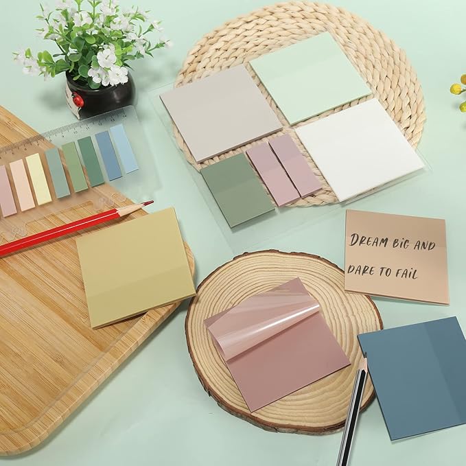 ONEDONE Transparent Sticky Notes 700 Sheets -Clear Sticky Notes for Annotating Books Translucent Book Tabs Book Page Markers Office & School Supplies