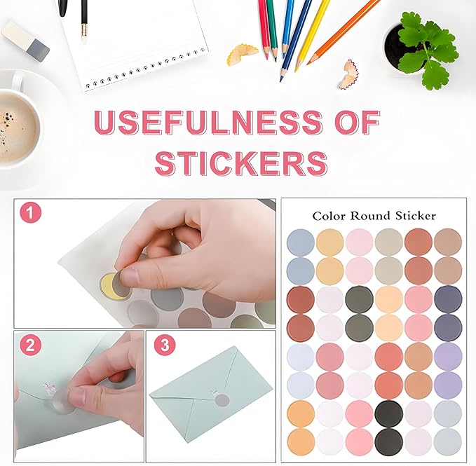 55 Pcs Stationery Paper Envelopes Set Includes 36 Lined Writing Stationery Paper & 18 Envelopes with 48 Colorful Round Stickers, Cute Vintage Letter Writing and Stationery Paper Envelopes(6 Style)