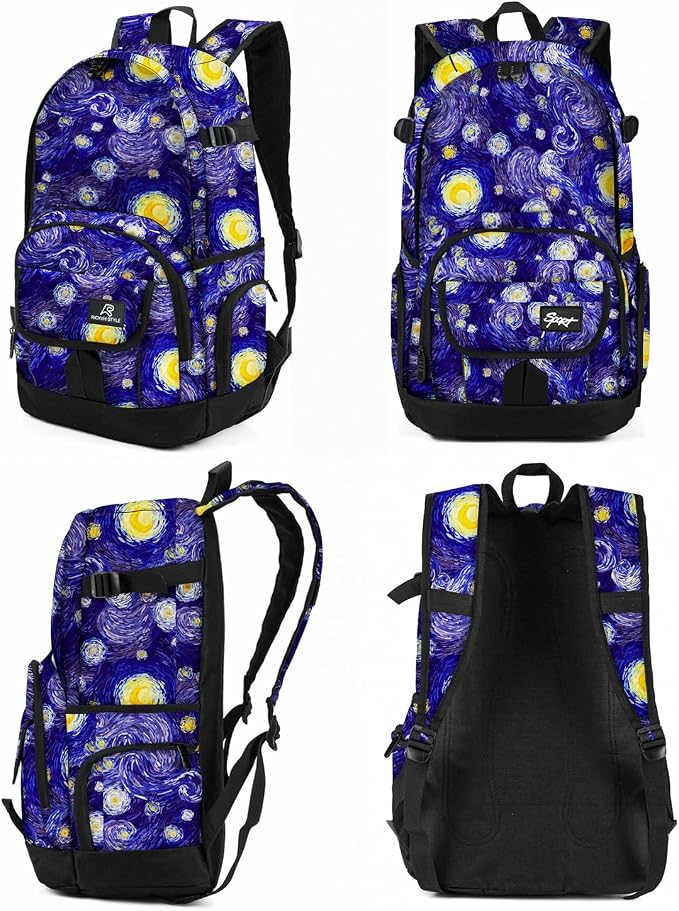 rickyh style School Backpack Travel Bag for Men & Women Lightweight College