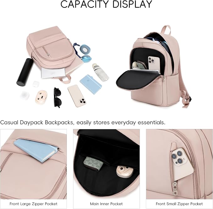 BAGOK Lightweight Nylon Backpack for Women & Men – Foldable, Large Capacity, Ideal for School, Travel & Work