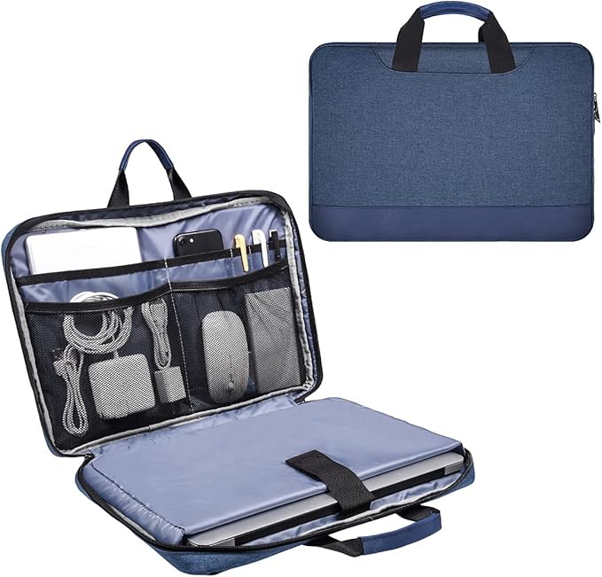 14-15 Inch Laptop Sleeve Case Men Women Bag for MacBook Pro 14 M5/M4/M3/M2, Macbook Air 15 M5/M4/M3, HP Pavilion/Chromebook 14, Dell Inspiron 14, Lenovo Acer ASUS Chromebook 14, Surface 15 Case,Blue
