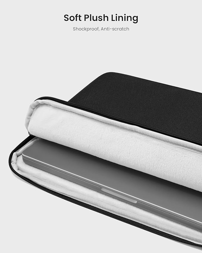 tomtoc Slim Laptop Sleeve Case for 13-inch 2026 New MacBook Air M5/A3449 M4/A3420 M3/A3113 M2/M1, Fits MacBook Neo A18 Pro, Water-Resistant Protective Carrying Case with Accessories Pocket