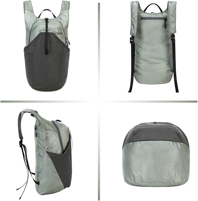 Ultra Lightweight Foldable Backpack,Water Resistant Small Packable Hiking Daypack Outdoor Camping Travel Bag
