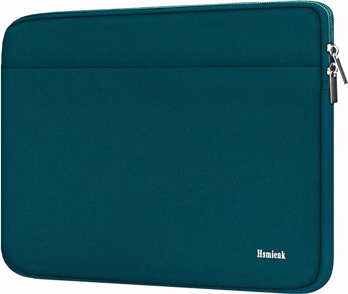 Laptop Sleeve Case 15.6 inch, Shockproof Protective Notebook Bag with Accessory Pocket, Briefcase Carrying Laptop Sleeve for 15.6" HP, ASUS, Dell, Lenovo, Acer -Cyan Color