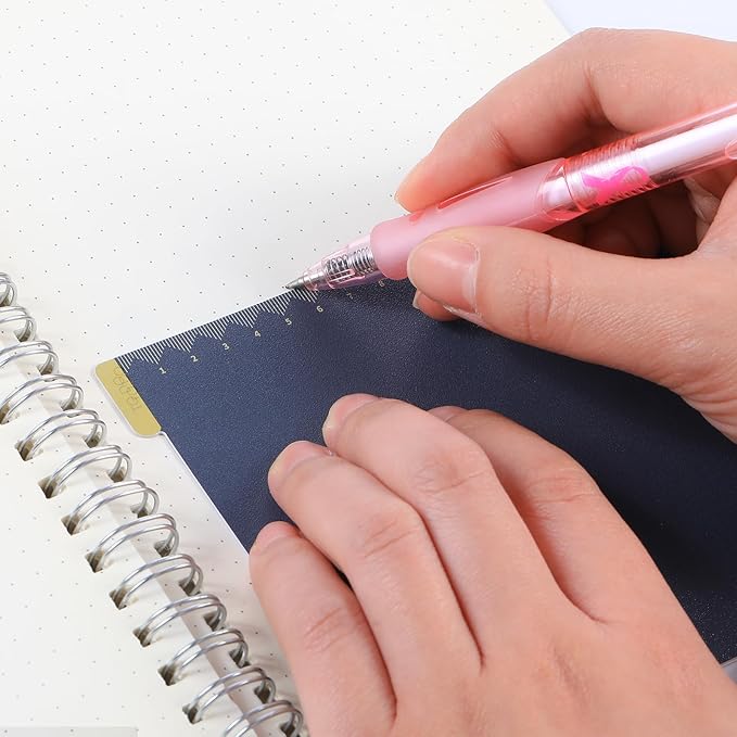 Thenshop 5 Pack A5 Yellow Pencil Board Reusable Notebook Accessory, Flexibility Layout Grids Board with Ruler Scale