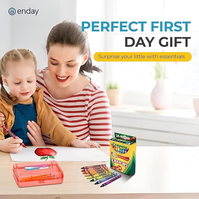 Enday Back to School Supplies Kit - Grades K-5, 83 Piece Back to School Supplies Kit, Kindergarten School Supplies Kids for Girls & Boys (100 Kits)