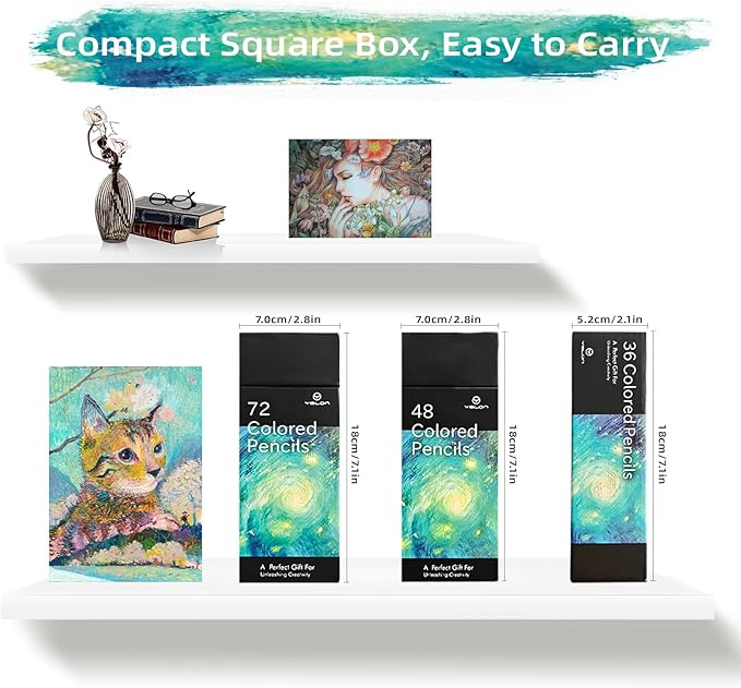 36 Colored Pencils Professional Coloring Pencils Artist Sketch Drawing Color Pencil for Kids and Adults Art Color Pencil Set