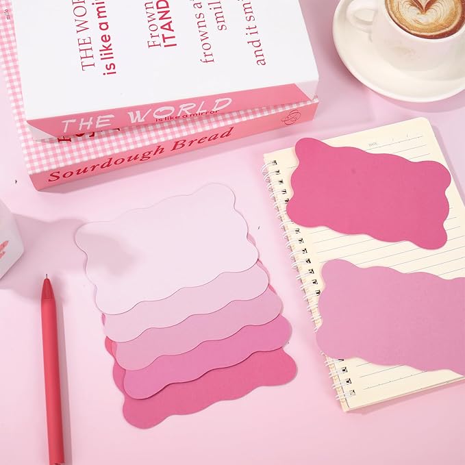 Whaline 150 Pack Pink Index Cards 3 x 5 Inch Colored Cardstock Flashcard 5 Colors Gradient Pink Blank Index Cards for Note-taking Studying Organizing School Office Supplies