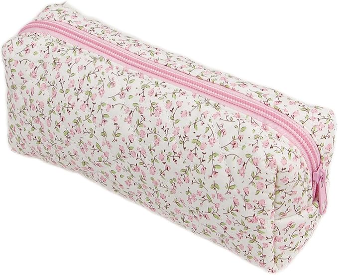 Pencil Case, Pencil Pouch for Women, Pencil Case Small, Pencil Pouch Aesthetic (Ditsy floral)