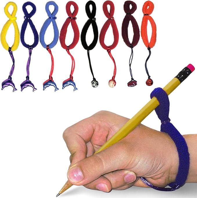 The Original OT Invented & Patented HandiWriter, Hand Made in the USA, Handwriting Aid for a Proper Tripod Grip, Finger Position & Better Penmanship. Great for All Kids Kindergarten Age & Up (8 Pack)