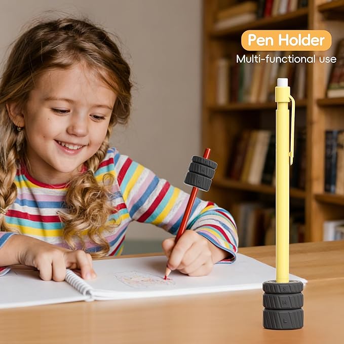 9-Pack Adjustable Pencil Weights (0.5-2.1oz),Textured Silicone Handwriting Aid for Kids &Adults&Special Needs,Improves Penmanship for Autism,ADHD,Tremors,Dyspraxia& Fine Motor Skills,Black