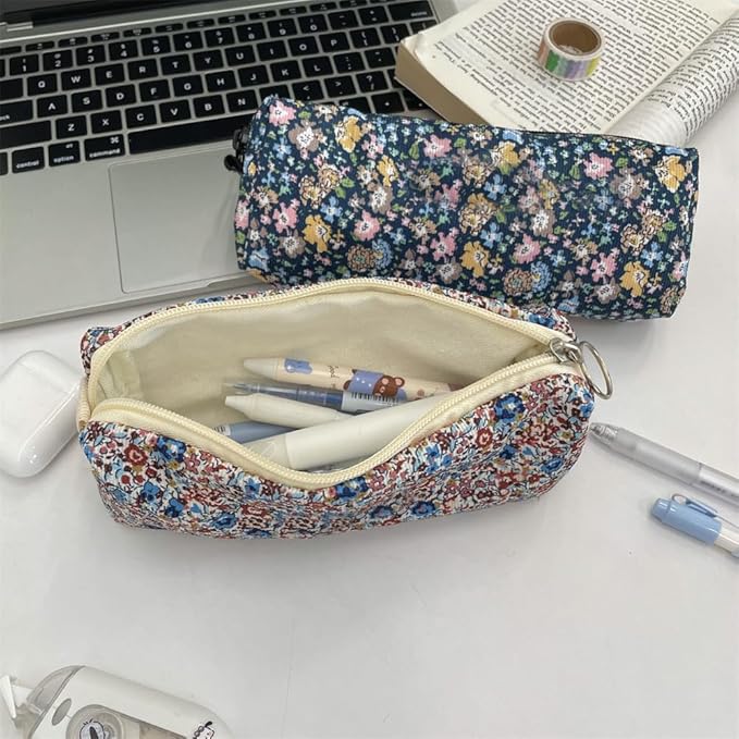 Cute Pencil Case Aesthetic Student Pencil Pouch Coin Pen Pouch Cosmetic Bag Office Stationery Organizer For Kids Teen School (Y)
