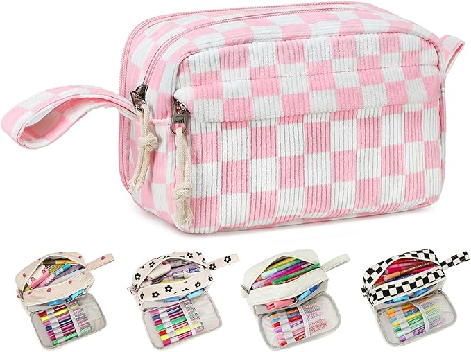 Bluboon Big Capacity Pencil Case Pencil Pouch Pen Case School Supplies Cute Pencil Box Pencil Bag for Teen Girls Boys Women Man