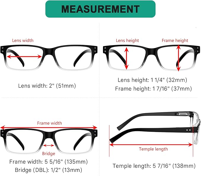Eyekepper 2 Pairs Blue Light Blocking Reading Glasses for Men Women - UV Protection Spring Hinge Computer Readers