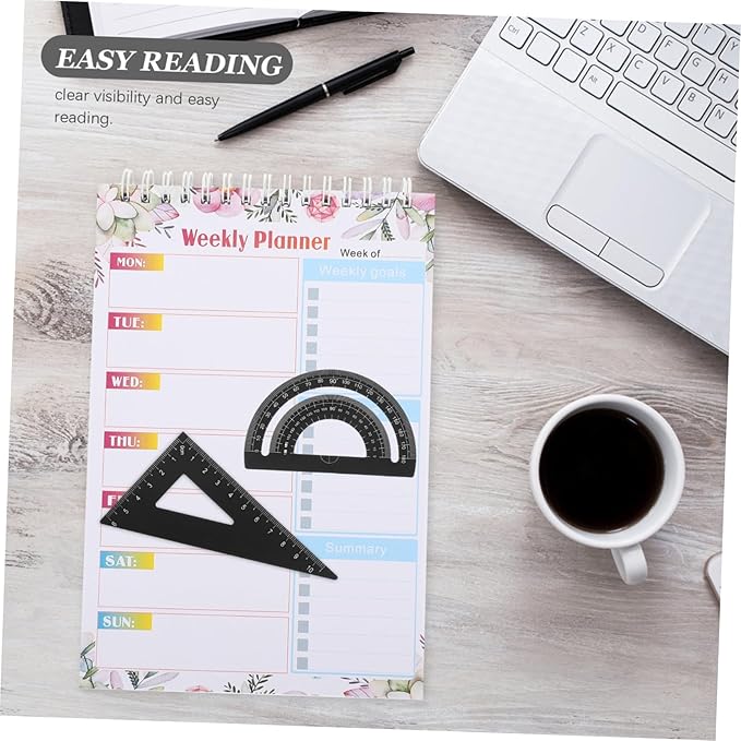 Metal Triangle Ruler Protractor Set Drafting Ruler Math Slide Rules Kit Aluminum Compass for School Projects