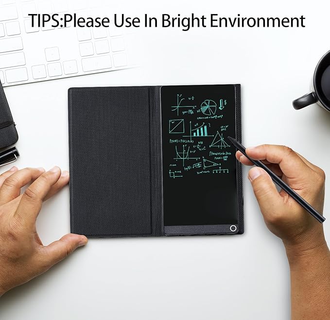 6.5inch Digital Notepad Portable Mini LCD Writing Tablet Electronic Notebook with Protective Cover Reusable Drawing Board