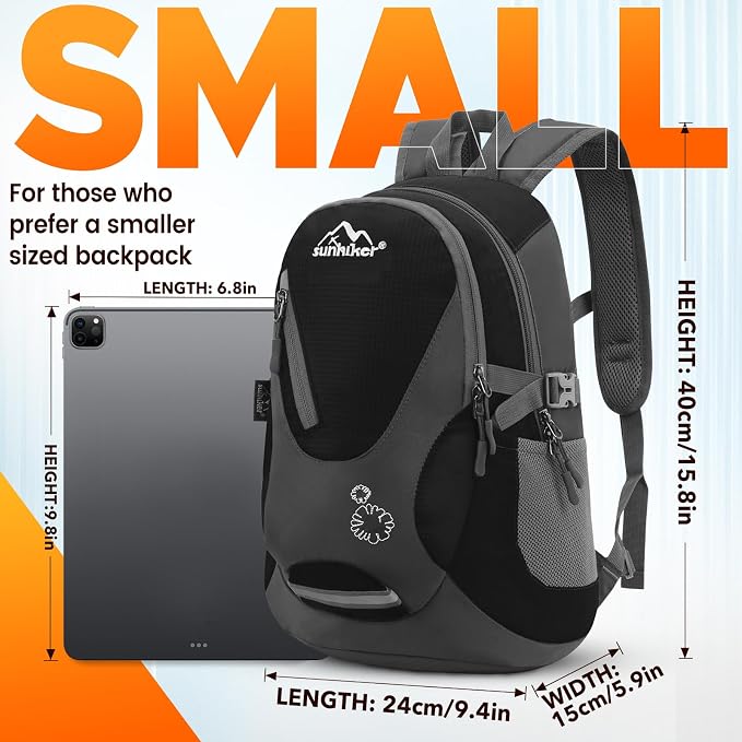 sunhiker Small Hiking Backpack Women Men 20L Lightweight Travel Backpack Daypack Casual Backpack For Cycling Outdoor Camping