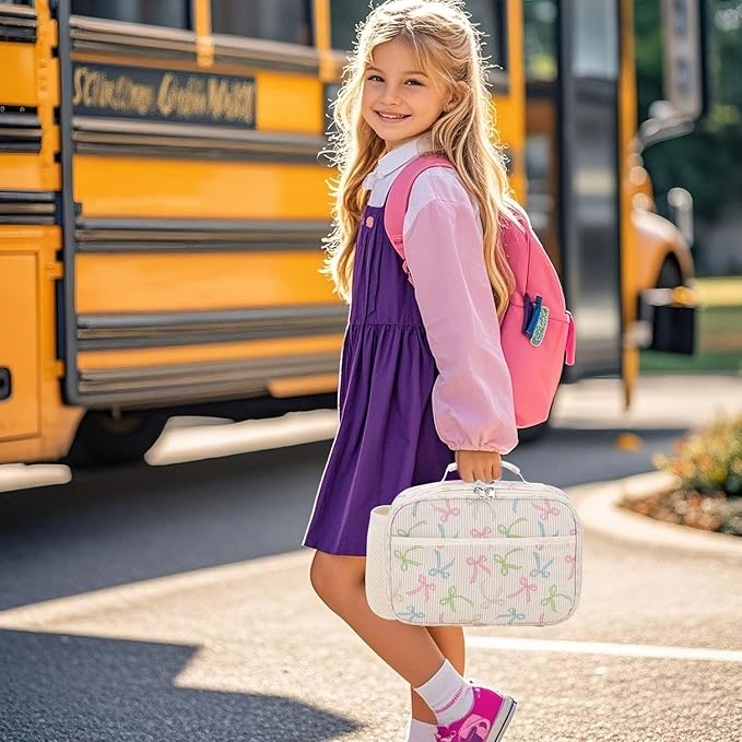 RHCPFOVR Kids Lunch Bag - Insulated Lunch Box for Boys Girls,Washable Lunch Bag and Reusable Toddler Leak-proof Lunchbox for School and Daycare
